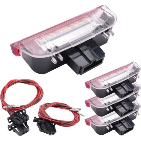 4 piezas serie coche LED luz de advertencia puerta proyector de bienvenida para Golf 6 7 MK5 MK6 B6 B7 CC (1/4)