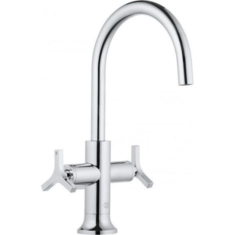 NOVA FONTE Robinet de lavabo DECO Montage en un trou chromé (1/2)