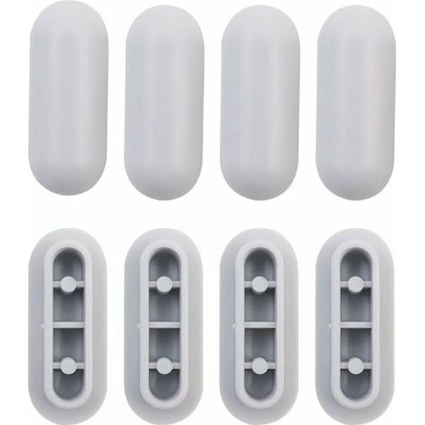 4 pezzi di tampone universale per sedile WC, kit tampone universale per sedile WC, ricambio per paracolpi in plastica per sedile WC