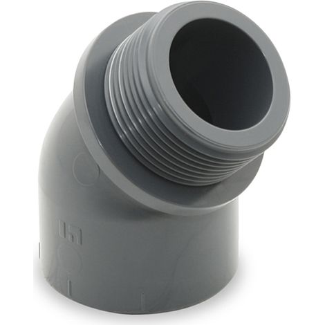 CODO 45º PVC RPESION MACHO MIXTO 40X1 1/4