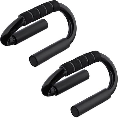 Poignées De Pompe - Lot De 2 - En Fer Et Mousse - Hauteur 10,5 Cm - Charge Max 100 Kg - Pour Entraînement Maison Et Musculation (1/5)