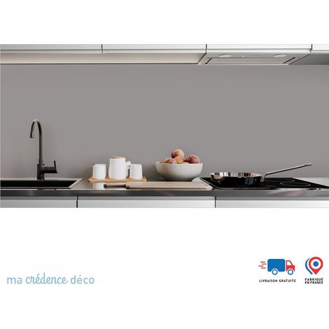 Crédence : Gris platine RAL 7036 - Alu composite - 120 - 60 (1/3)