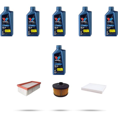Kit tagliando 3 FILTRI e 6L OLIO compatibile con Renault Arkana 1.3 TCE 160 EDC 116Kw dal 2021