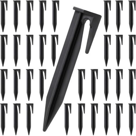 Lot de 150 piquets pour tondeuse robot - Câble délimitation Piquets d'ancrage au sol Accessoires à gazon Crochets compatibles avec Gardena, Husqvarna, Bosch (1/5)