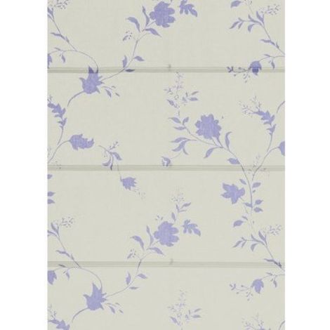 CONCEPT DECOR - TENDA A PACCHETTO CON BINARIO INCLUSO COLORE GRIGIO CON FIORE LAVANDA 60X175