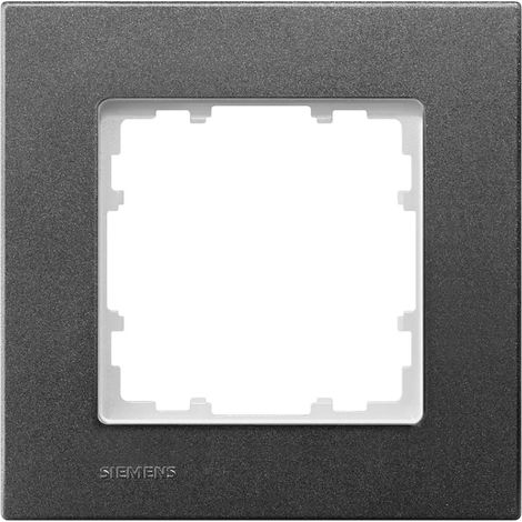 Siemens Delta Elektrisches Rahmen Carbon Metallisiert 90x90 mm (1/2)
