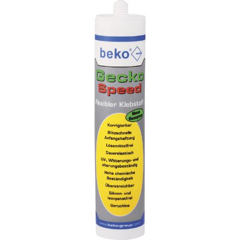 Gecko Speed 310ml Flexibler Klebstoff weiß beko 247 290 1 (1/5)