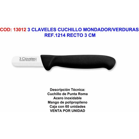 FPLUS 3 claveles cuchillo mondador-verduras ref.1214 recto 3 cm