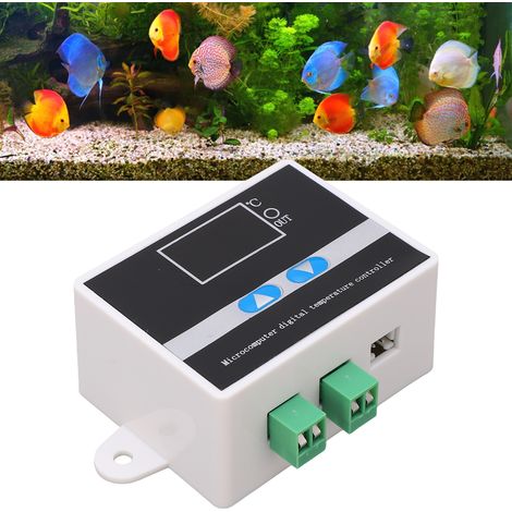 Le testeur de sonde de régulation de température numérique/de commutation de régulation de température est adapté au contrôle de la température dans les aquariums, l'aquaculture et les serres (DC12V). (1/5)