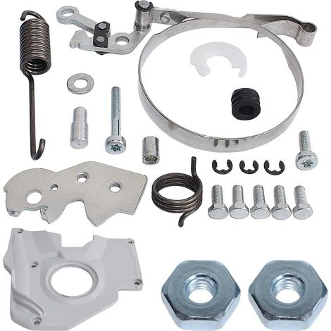 1119 021 1102 Kit de réparation pour couverture de frein de chaîne, barre et écrou pour tronçonneuse Stihl 038 AV MS380 (1/5)