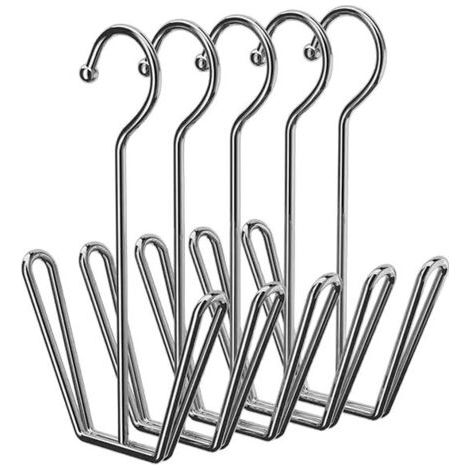 Shoe Display Hook Shoes Drying Rack Stainless Steel Shoes Hanger (Silver 6PC) (1/5)