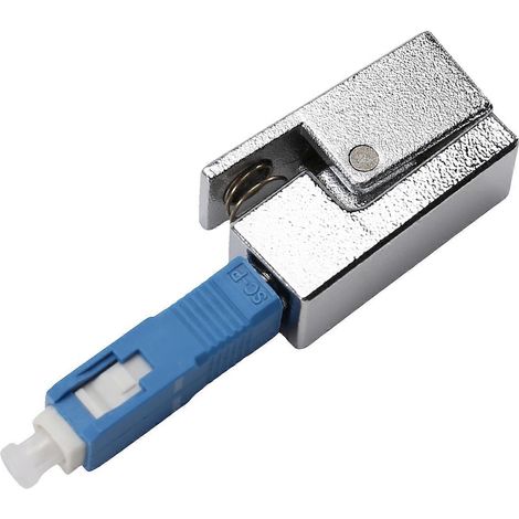 Adaptateur SC pour fibre optique nue, connecteur carré pour fibre optique, adapté aux stylos à lumière rouge, aux wattmètres optiques, aux OTDR et aux coupleurs de test FTTH. (1/4)