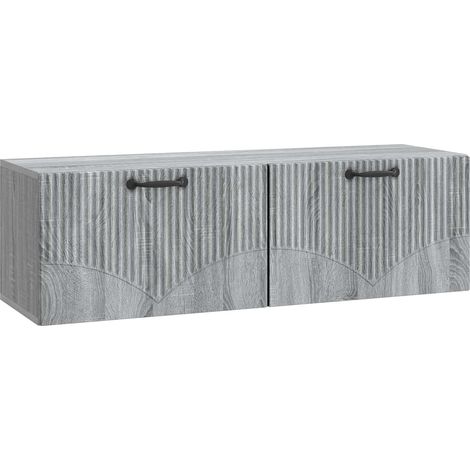 Maison Exclusive - Mobile Porta TV da Muro Grigio Sonoma 98 x 31 x 30 cm (1/5)