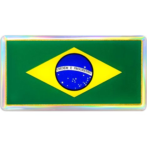 3D Sticker Bandiera Brasile