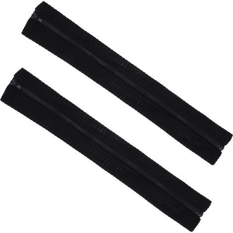 CCYKXA pair of office armrest covers with zipper closure, stretchable and removable spandex, hand rests for office chair (black)