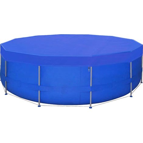 Maison Exclusive - Poolabdeckungen 2 Stk. PE Rund 460 cm 90 g/m² (1/5)