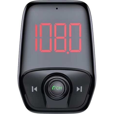 Bluetooth-Freisprecheinrichtung fürs Auto mit großem Bildschirm, FM-Transmitter, MP3-Player und USB-Anschluss, Ladegerät (1/5)