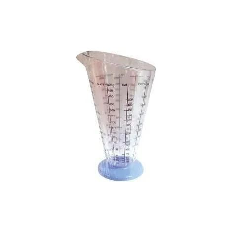 Metaltex Messbecher transparent 0,5 L aus strapazierfähigem Kunststoff