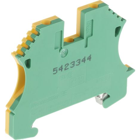 Connecteur de rail de protection 2,5 mm² jaune-vert WPE 2,5 1010000000