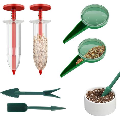 Semoir à Plantes - Roue De Réglage - Pour Légumes Et Fleurs - Ensemble De 6 Pièces (1/5)