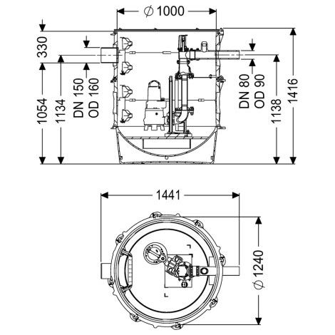 -Pumpstation Aquapump XL Tronic, GTK 2600-S1