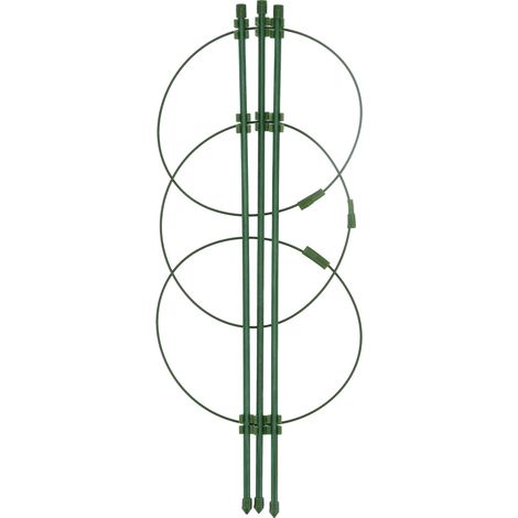 Tuteur pour plantes grimpantes, tuteur réglable pour rosiers, accessoire de jardinage en plastique sur pilier (1/5)