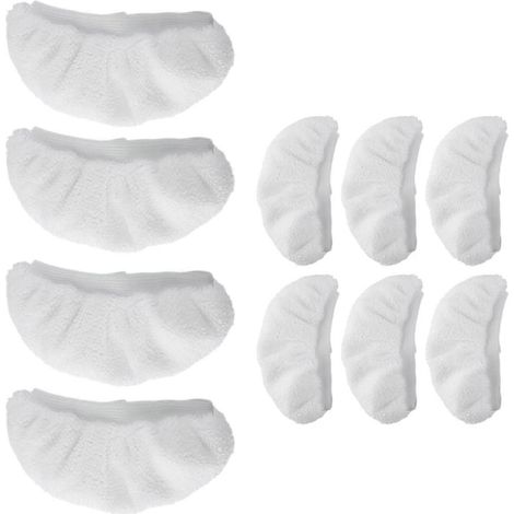 10 accessoires pour nettoyeur vapeur, lingettes de nettoyage vapeur universelles et réutilisables, embouts pour jet de vapeur portatif (1/5)