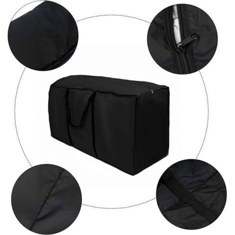 Sac de Rangement Étanche pour Coussins de Meubles de Jardin, 210D Oxford Tissu Housse de Rangement p Femeo (1/5)