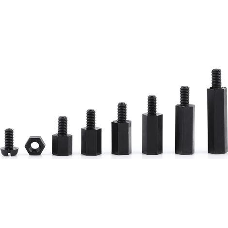 Kit d'assortiment de 250 vis d'entretoise hexagonales M2 en nylon (entretoise mâle M2 C) (1/5)