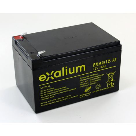 Gel de batería de plomo 12V 12Ah Exalium EXAG12-12