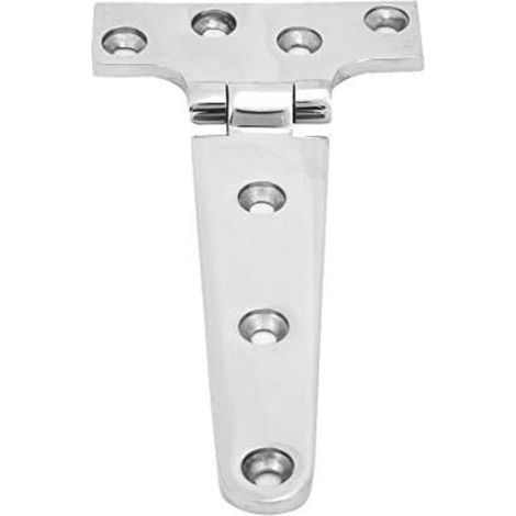 Lot de 2 épaissi Charnières en Acier Inoxydable Feuille T Type Charnière pour Portes De Jardin 151 75 4.5mm (1/5)