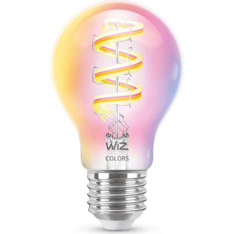 Signify Bombilla WiZ filamento LED transparente 40W RGB (1/2)