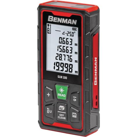 Benman glm 100 ip68 max 100mt distanziometro metro ricaricabile laser verde