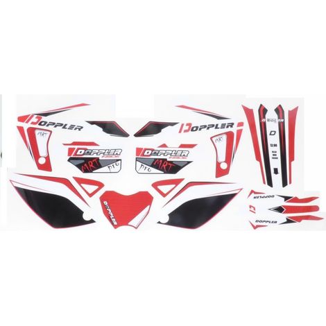 Kit autocollant stickers Doppler pour moto Rieju 50 MRT 19 pièces (1/2)