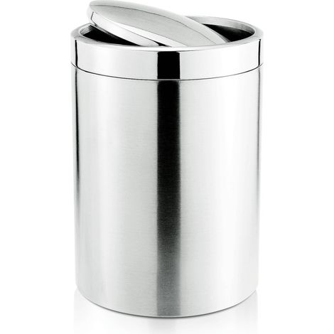 Poubelle avec couvercle basculant Ø 18 cm 5 ltr inox - Was Germany (1/2)