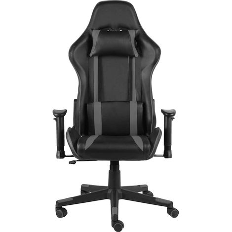 Maison Exclusive - Chaise de jeu pivotante Gris PVC (1/5)