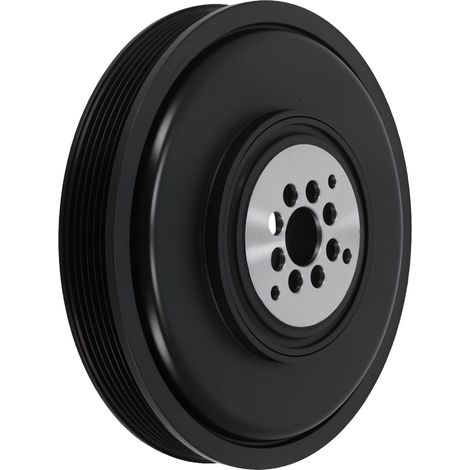Pulley de vilebrequin, configuration à 6 nervures, métal de haute qualité, compatibilité avec Audi A4 2004-2015, A5 2007-2017, design léger (1/5)