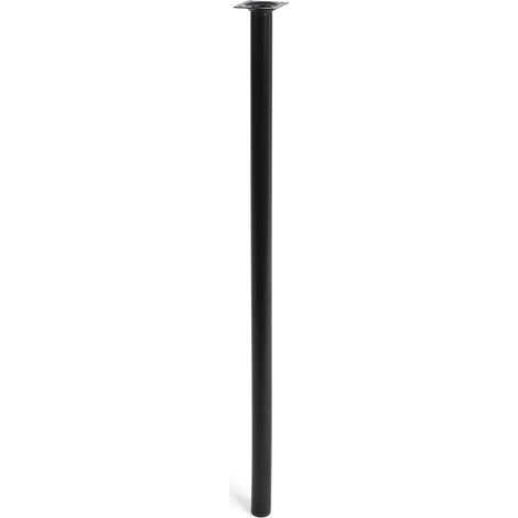 Pata cilíndrica mod. 401g de acero con acabado negro ø30 x 800 mm (1/4)