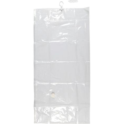 Housse de Rangement Avec Cintre "Vide d'Air" 145cm Transparent (1/5)