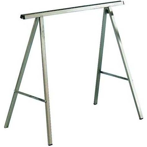Vigor – Tréteau en acier galvanisé – Charge maximale 200 kg – Hauteur réglable 62 à 92 cm – Surface de travail 78 cm – Pliant et léger 3,7 kg