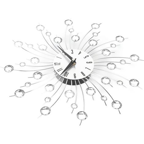 Horloge Murale Vintage Européenne en Fer Forgé, Style Rétro Industriel, Décoration Artisanale pour Salon, Sans Pile, Modèle T8125 - Ø33cm (1/5)