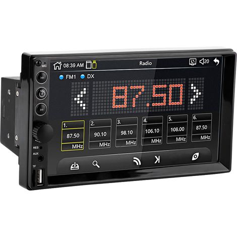 Autoradio FM 2DIN HD avec écran tactile 7 pouces, lecteur audio MP5-7062 (vidéo et musique). (1/5)