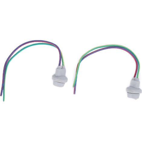 2 douilles pour feux de stationnement T10 W5W avec culot en caoutchouc-verre, universelles pour scooters, quads et VTT (1/5)