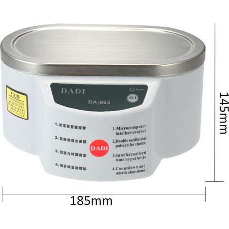 Nettoyeur ultrasonique numérique domestique pour bijoux, montres, lunettes et circuits imprimés - Outil de stérilisation (1/5)