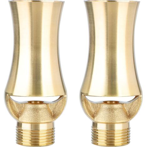 2 Pieces Garden Fountain Water Nozzle Cedar Shaped Sprinkler Spray Head Size (1/4)