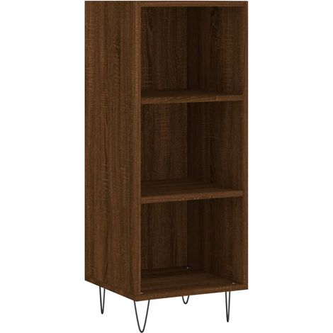 Credenza buffet cassettiera mobile contenitore organizer cucina soggiorno soggiorno 34,5 x 32,5 x 90 cm derivati del legno marrone 020031192