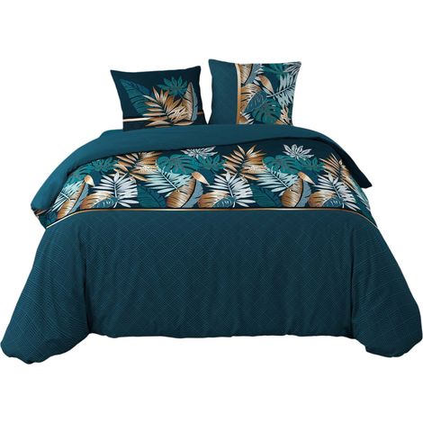 Parure de lit 240 x 220 cm Feuilles Alianor (1/3)