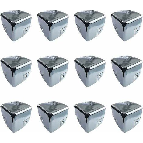 Protection pour meubles Protecteurs d'angle en Métal Protection Coin de Table 12 Pièces équerres de Protecteur d'angle Métal Edge Protège Coins pour Tables et Meubles Pointus