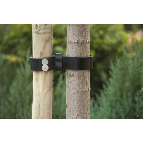Collier de serrage noir, diamètre en acier galvanisé, version 45296 mm - 5 mm x1 pc.