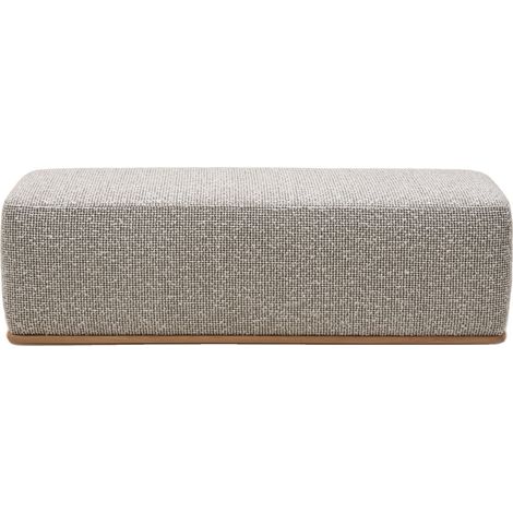 Banc en Bois et bouclette chinée Pietro ARNEL (1/4)
